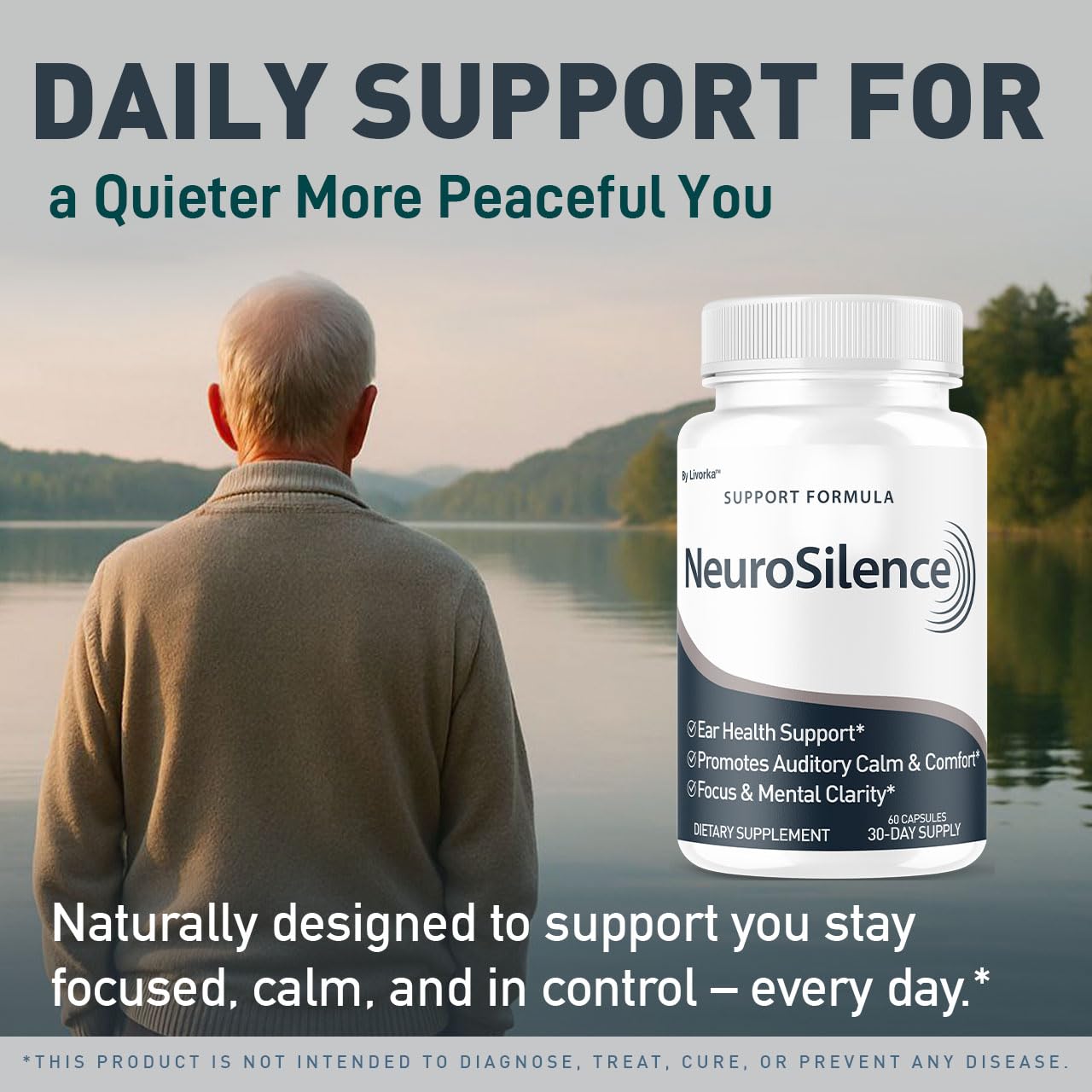 NeuroSilence Capsules (3 Pack) - Ear Health Support, 180 Capsules
