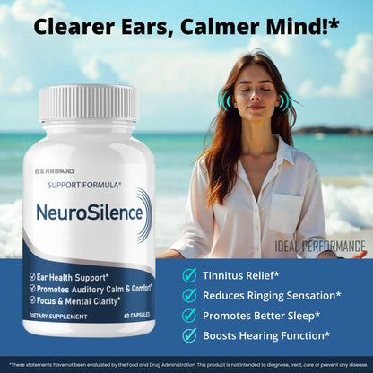 Neurosilence Capsules – Tinnitus Relief Pills | Natural Ear Health (2 Pack))
