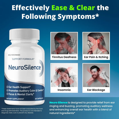 Neurosilence Capsules – Tinnitus Relief Pills | Natural Ear Health (2 Pack))