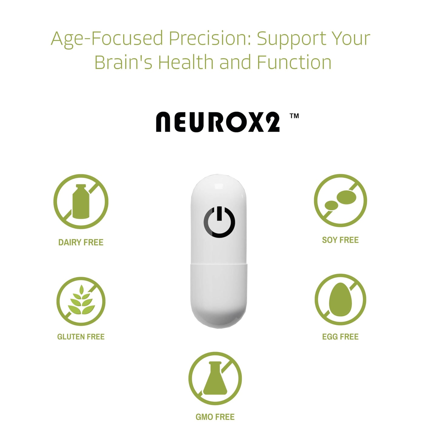 NEUROX2 – Brain Health Nootropic for Ages 18-25 | 30 Count | Caffeine-Free