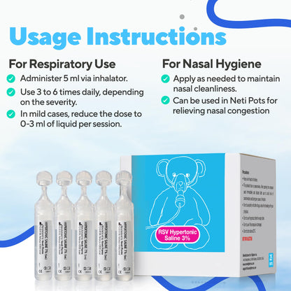 NAVEH PHARMA 3% Saline Solution – 5ml Ampoules, 25-Unit Box for Nasal & Eye Care