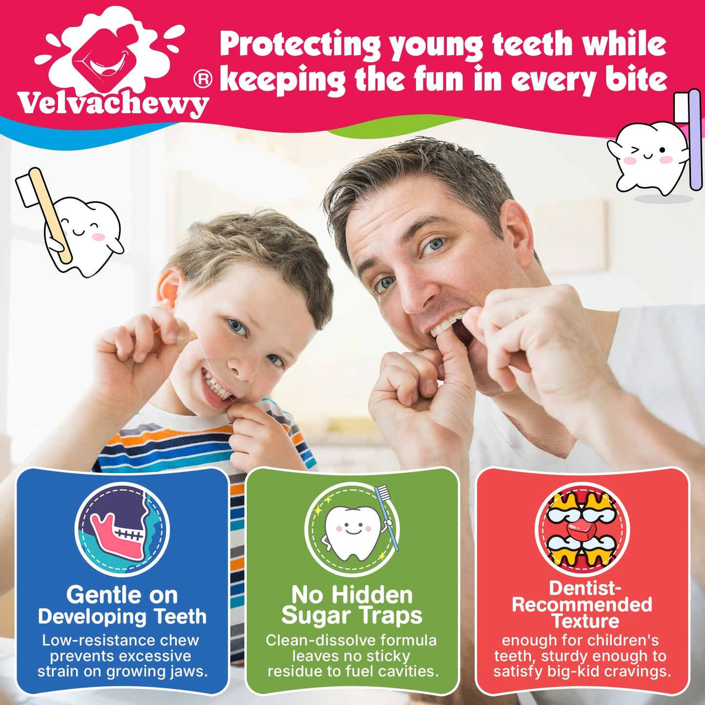 NEVISS Multivitamin for Kids & Teens – Soft Chews with Omega-3 DHA