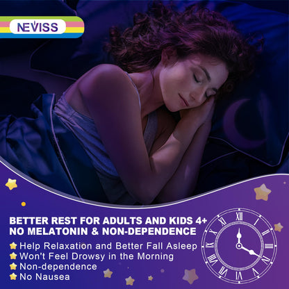Neviss Magnesium Glycinate + Calcium Gummies for Adults & Kids 4+ | Sleep Support (Sugar Free)