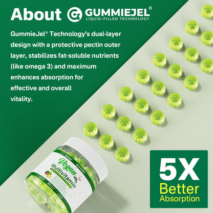 NEVISS Vegan Multivitamin Gummies for Vegans & Vegetarians – Sugar Free, 60 ct
