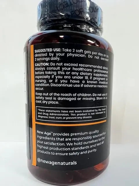 NEW AGE Black Seed Oil Softgel Capsules – Premium Cold-Pressed Nigella Sativa (Non-GMO, Vegetarian, 3 × 90) BritishVita | Premium UK Vitamins & Wellness Supplements