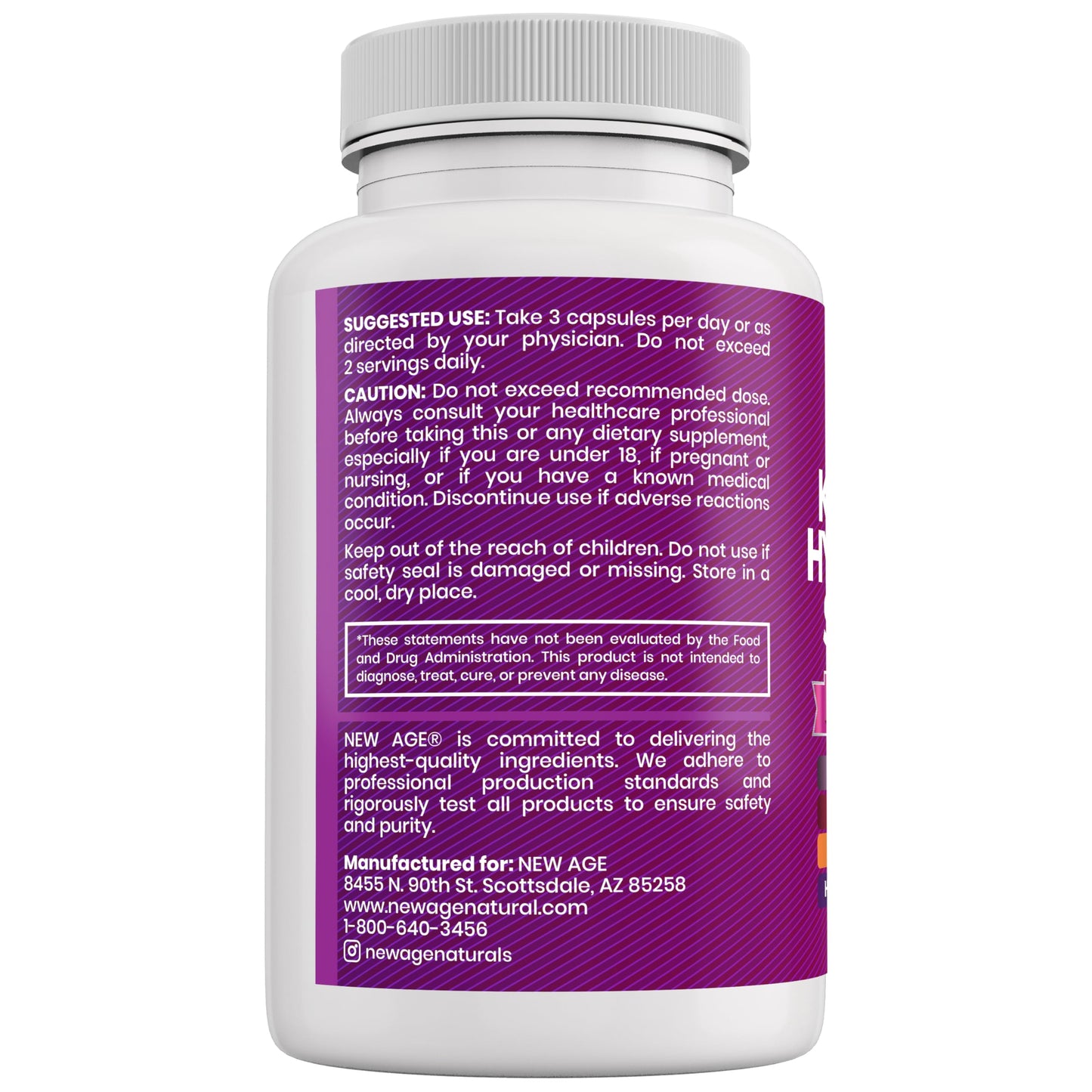 NEW AGE Collagen Pills with Biotin, Keratin & Saw Palmetto - 90 Count (Pack of 2)