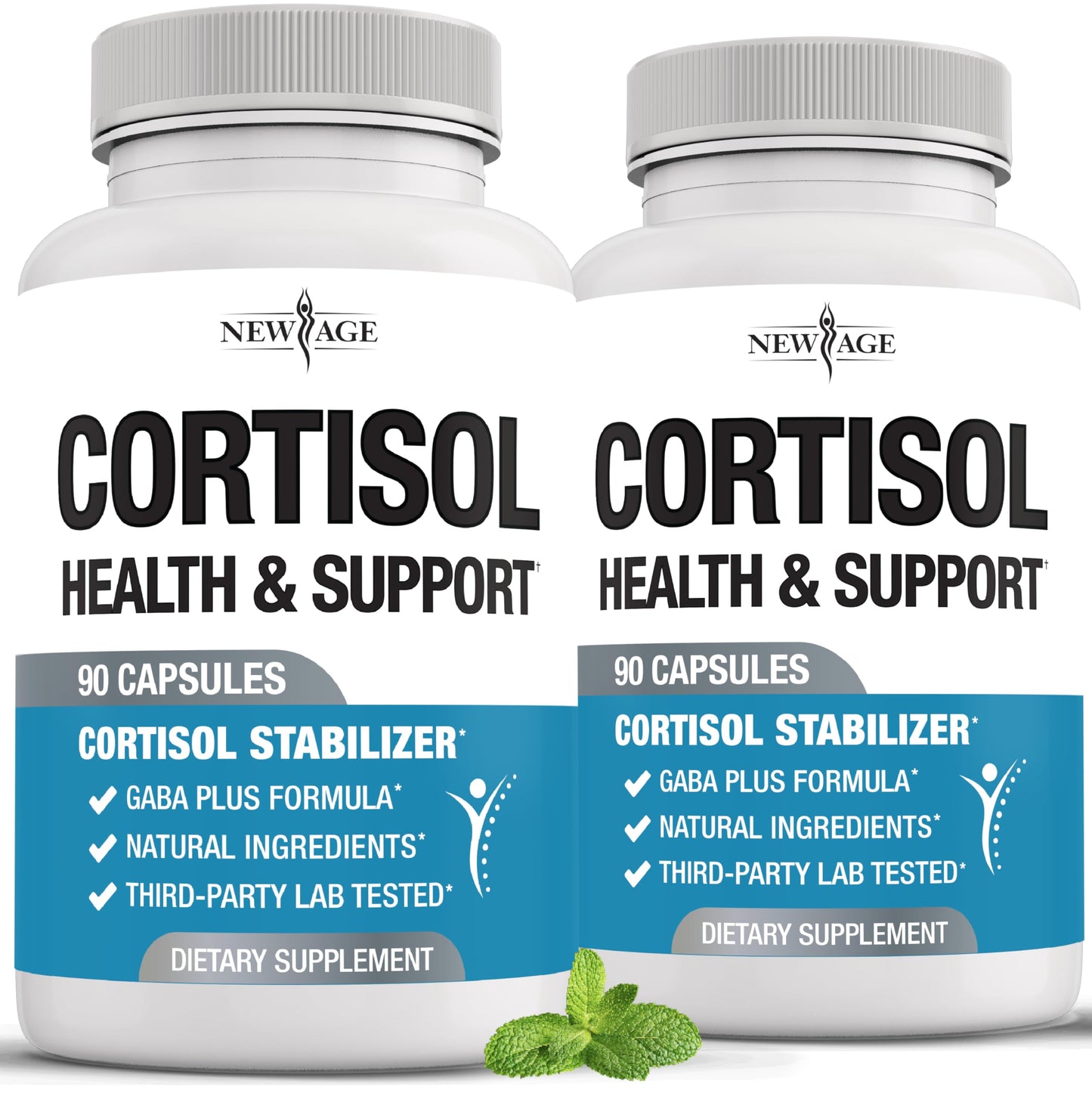 NEW AGE Cortisol Supplement for Women – All-in-1 Cortisol Detox (180 Count)
