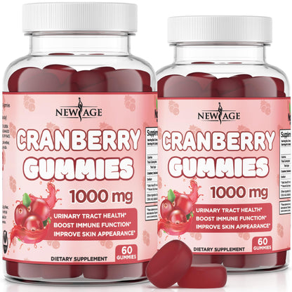 NEW AGE Cranberry Gummies - Urinary Tract Health (120 Count)