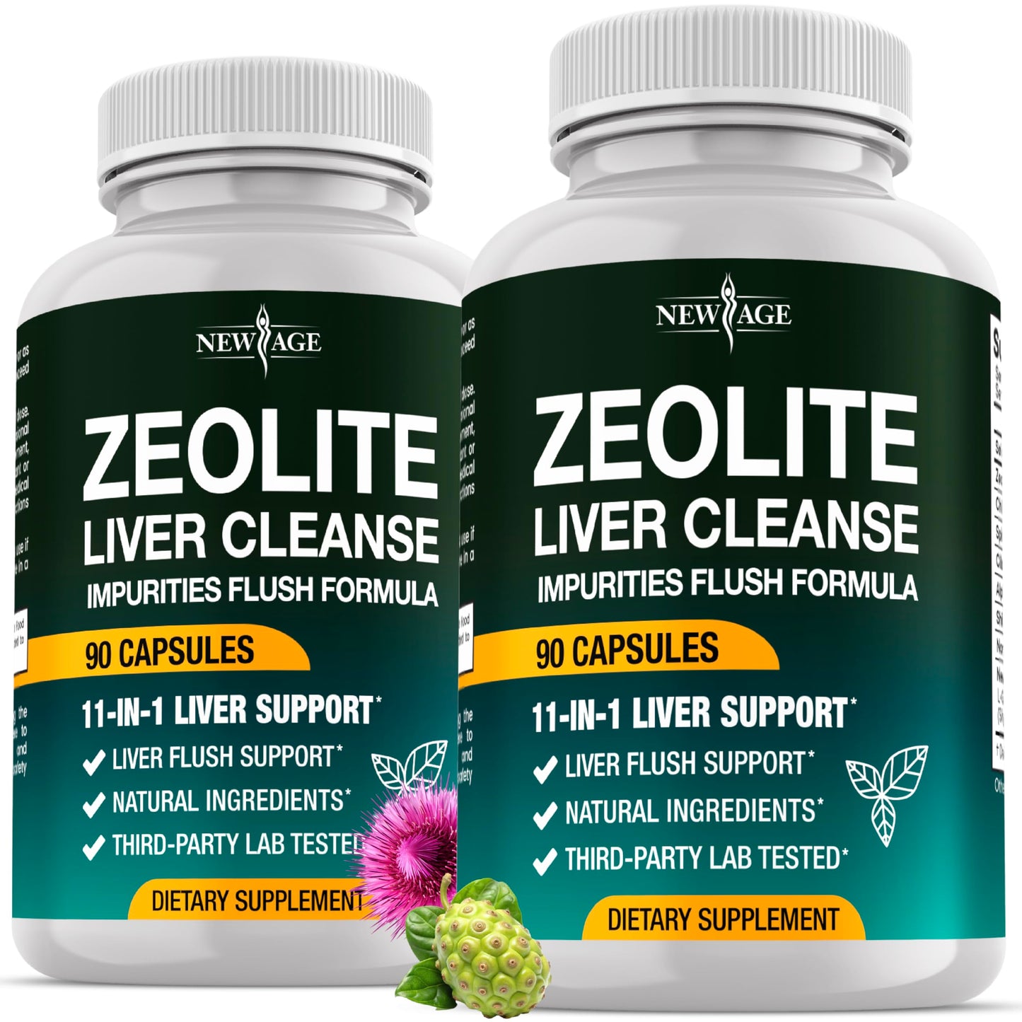 NEW AGE Liver Cleanse & Repair – 11-in-1 Detox for Heavy Metals & Gut Health (180 Count)