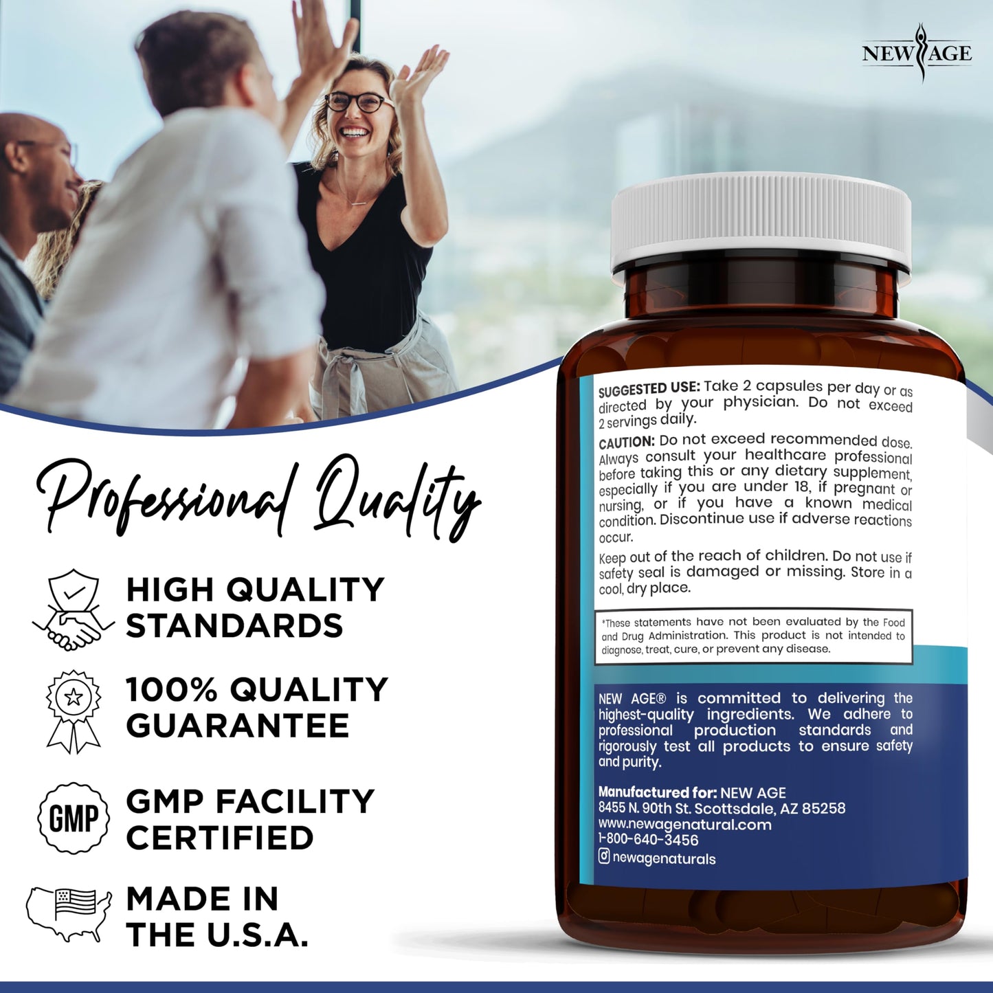 NEW AGE Pro Optimize Probiotics for Women – Menopause & Digestive Health (Dong Quai 565mg)