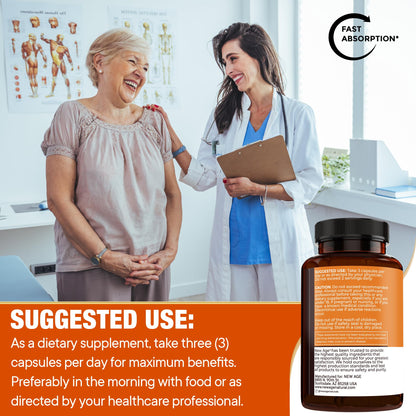 NEW AGE Turmeric Curcumin Capsules – 180 Count, Pack of 2, Standardized Curcuminoids