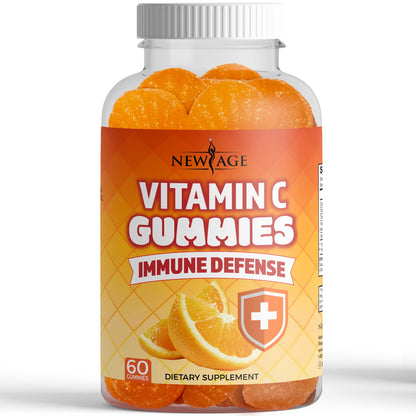 New Age Vitamin C Gummies Orange – Immune Support (60 Gummies)