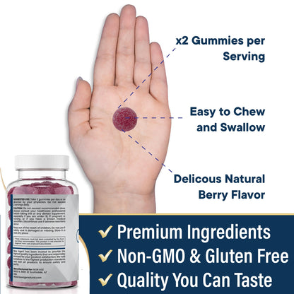 NEW AGE Zinc Gummies 60 Count - 50mg Zinc Immune Support