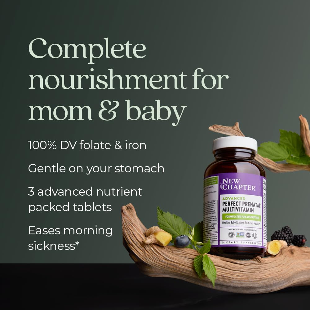 New Chapter Advanced Perfect Prenatal – 96ct, Organic & Non-GMO