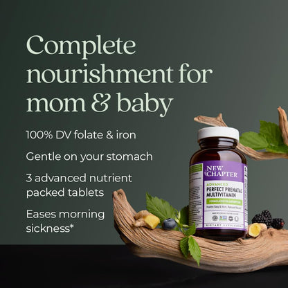 New Chapter Advanced Perfect Prenatal – 96ct, Organic & Non-GMO