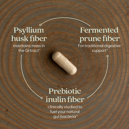 New Chapter All-Flora Multi-Fiber – Organic Inulin + Psyllium (120 ct) | Vegan