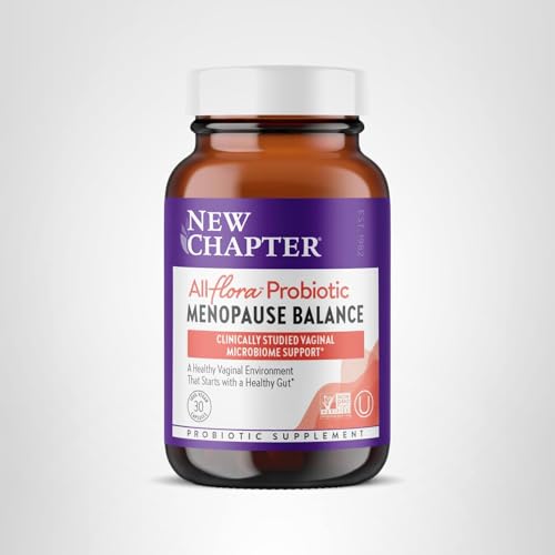 New Chapter All-Flora Probiotic Menopause Balance – 10B CFU, Vegan, Black Cohosh