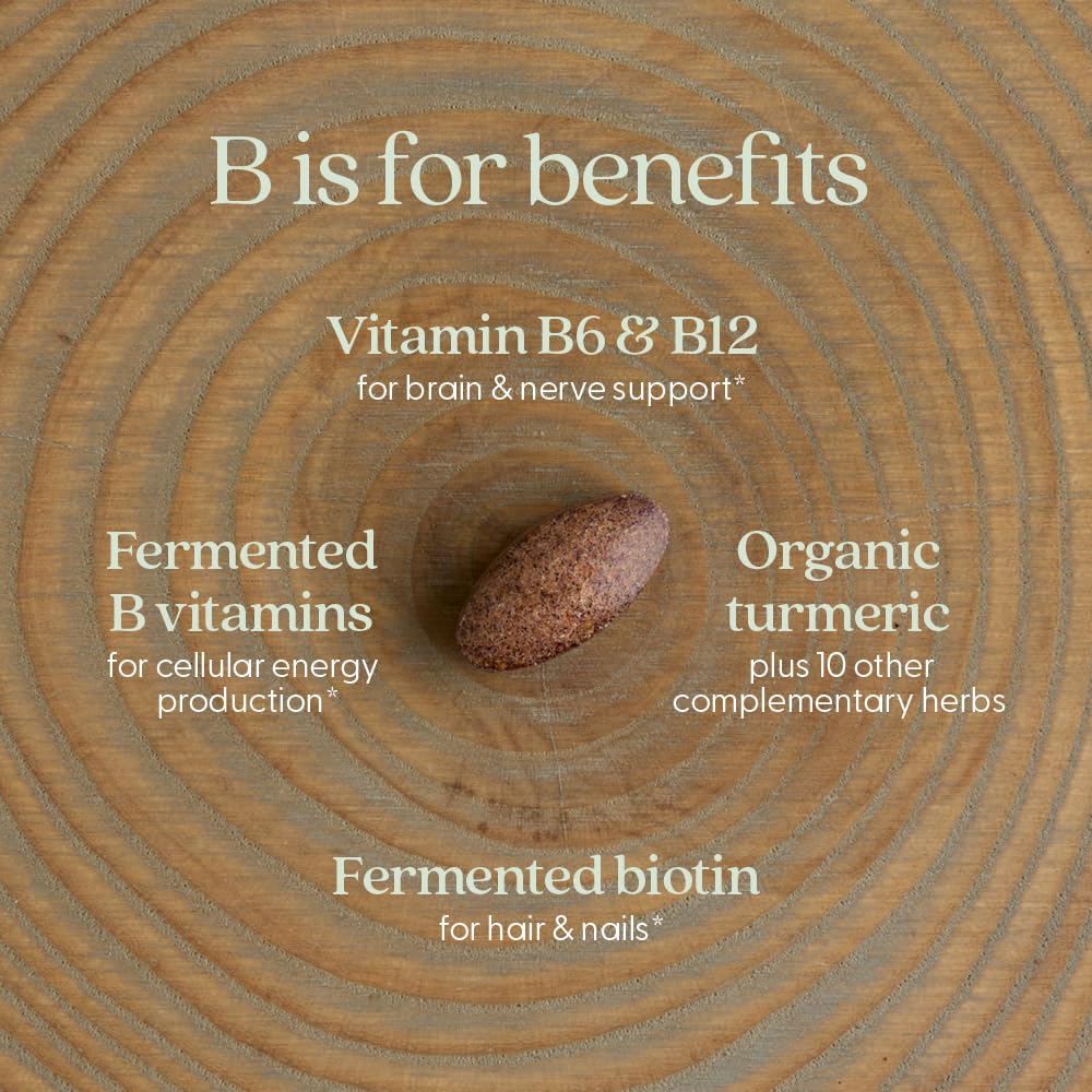 New Chapter Fermented Coenzyme B Complex – Organic B Vitamins (B12, B6, Biotin) 30 ct