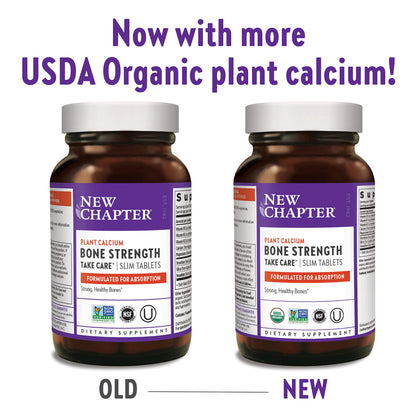 New Chapter Calcium Supplement – Bone Strength (Whole Food Calcium + K2 D3 + Magnesium)