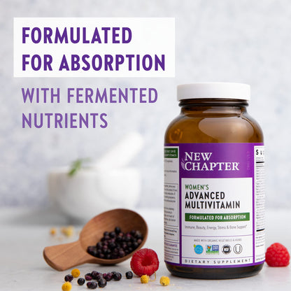 New Chapter Every Woman Multivitamin – Fermented Probiotics, Iron & Vitamin D3 (48 ct)