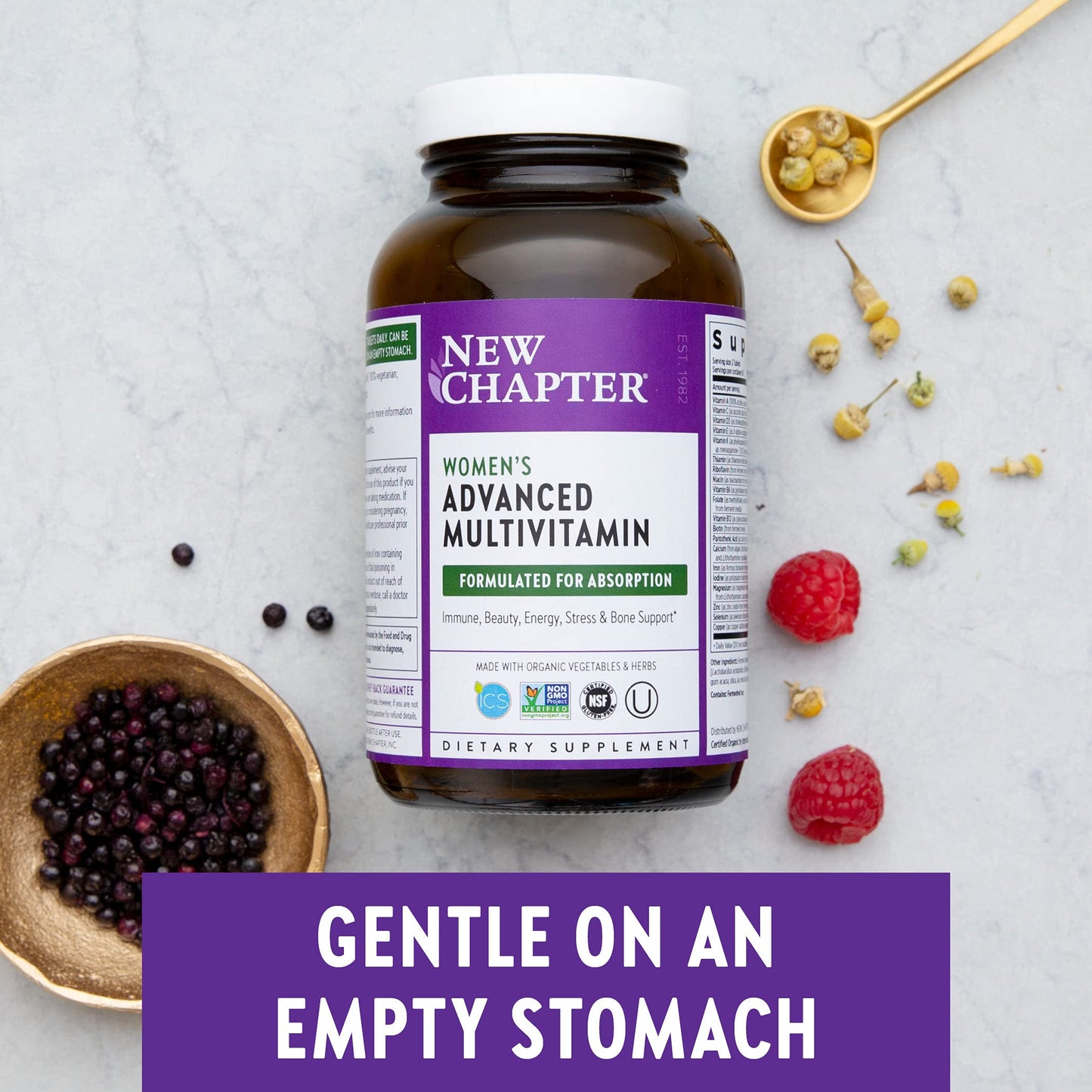 New Chapter Every Woman Multivitamin – Fermented Probiotics, Iron & Vitamin D3 (48 ct)