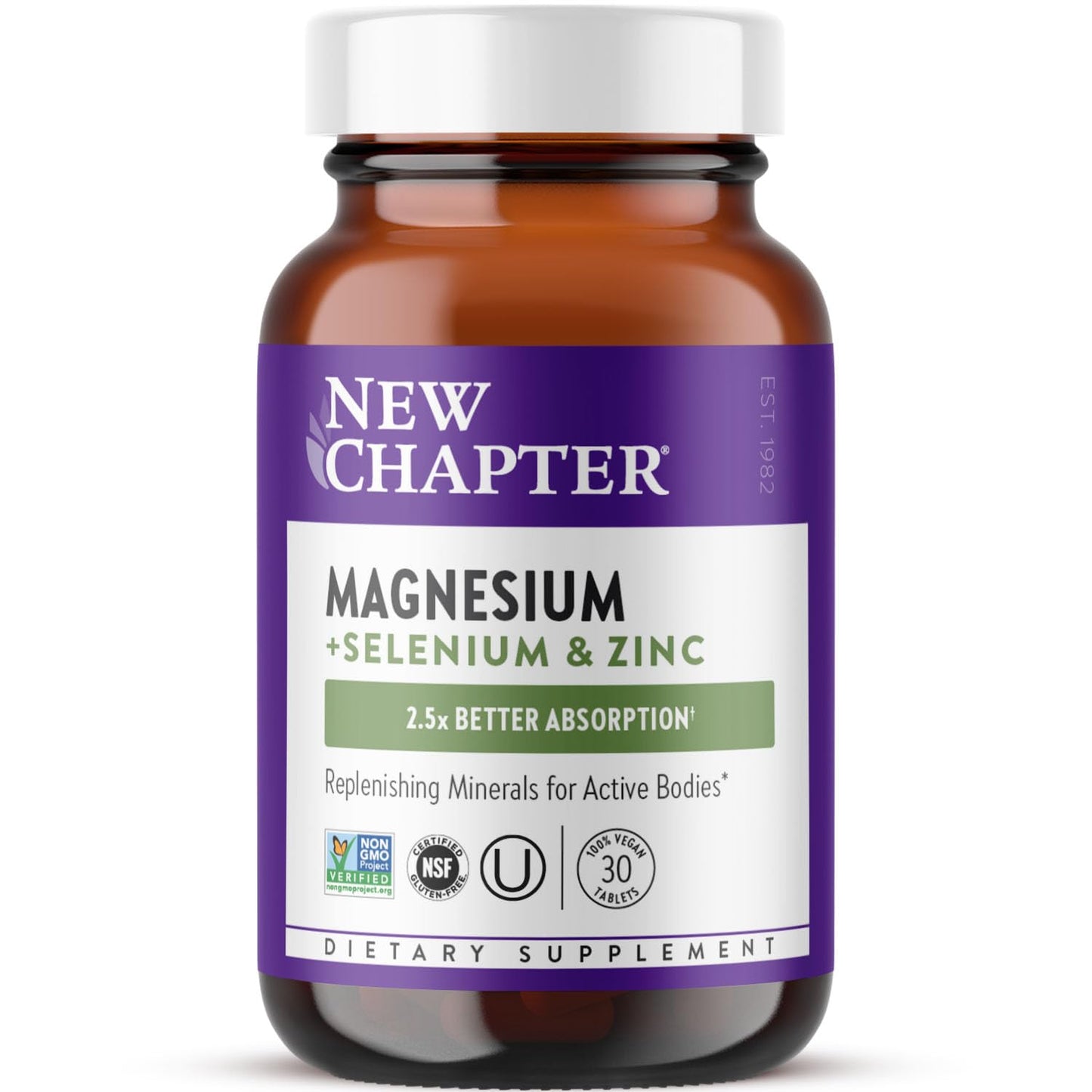 New Chapter Magnesium-Selenium-Zinc One-Daily Supplement 30 Count