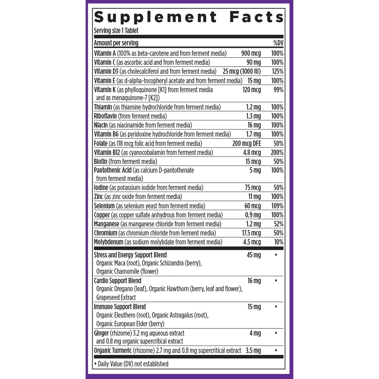 New Chapter Men's Multivitamin for Immune, Energy & Heart Health – Fermented Nutrients, Organic Vegetables & Herbs | 48 ct