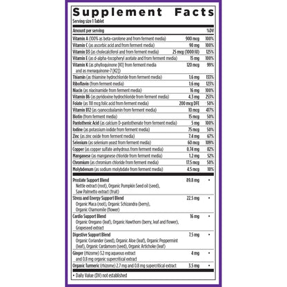 New Chapter Men's Multivitamin 40+ - Fermented One Daily for Energy, Immune & Heart Health (48 ct)