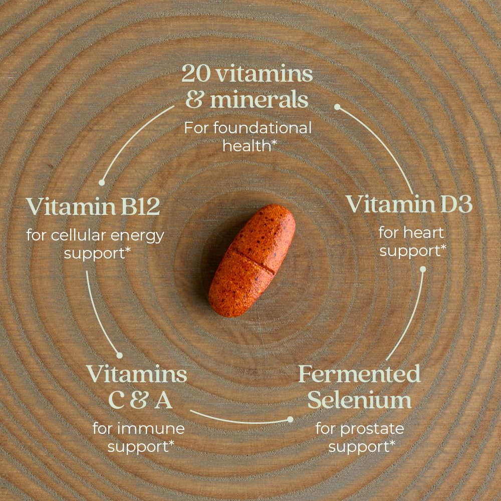 New Chapter Men's Multivitamin 50+ (48 ct) | Immune, Brain & Heart Support