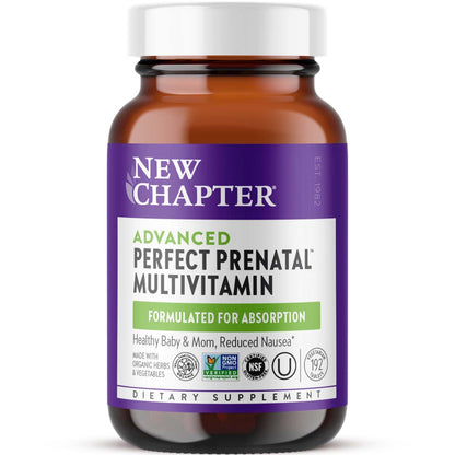 New Chapter Perfect Prenatal Vitamins – Organic, Fermented, 192 ct