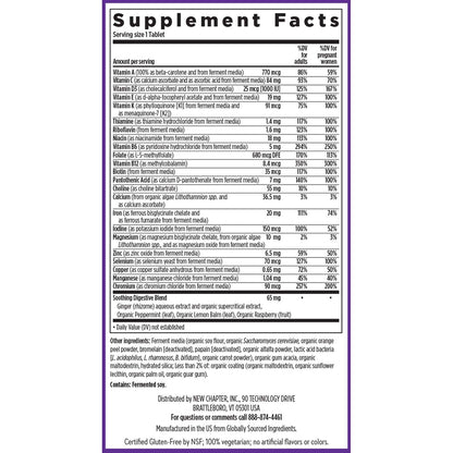 New Chapter Prenatal 35+ Vitamins – One Daily Methylfolate & Choline, 30 ct (Gluten Free, Non-GMO)