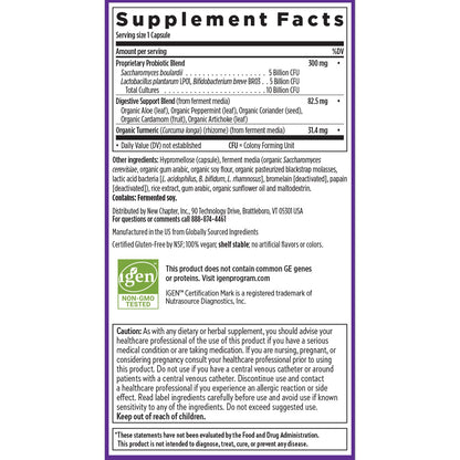 New Chapter Probiotic All-Flora 30 Ct – Advanced Digestion & Gut Health, Vegan, Non-GMO