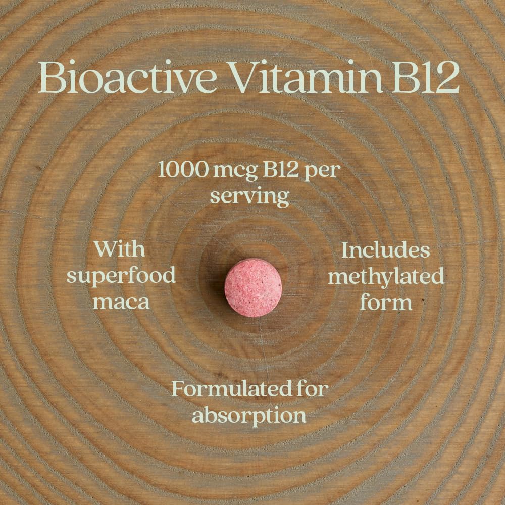 New Chapter Fermented Vitamin B12 1,000 mcg | USDA Organic, Vegan, Gluten Free - 60 Count