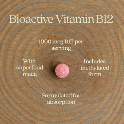 New Chapter Fermented Vitamin B12 1,000 mcg | USDA Organic, Vegan, Gluten Free - 60 Count