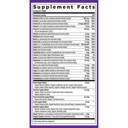 New Chapter Women’s 40+ Multivitamin – One Daily, Fermented Nutrients, Gentle on Empty Stomach