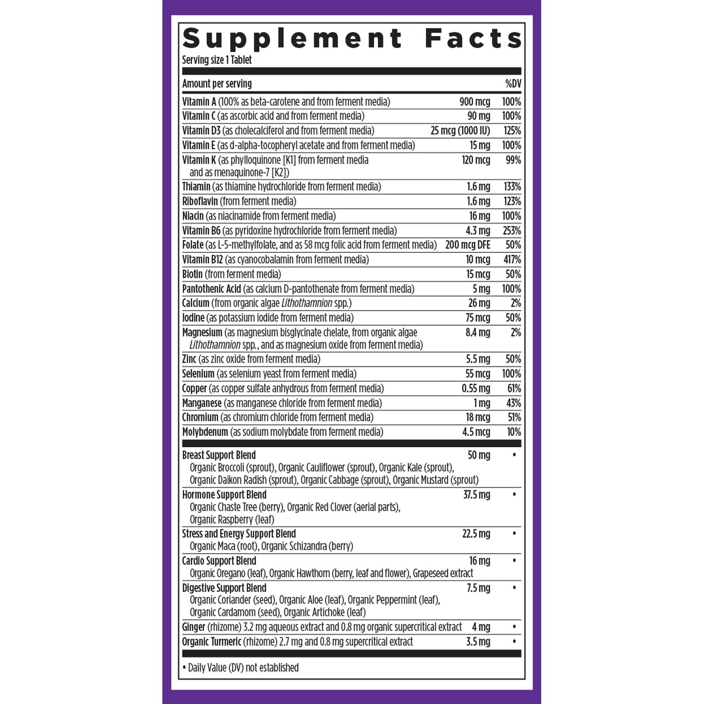 New Chapter Women's Multivitamin 40+ | One Daily, Fermented Vitamins, Gentle on Empty Stomach