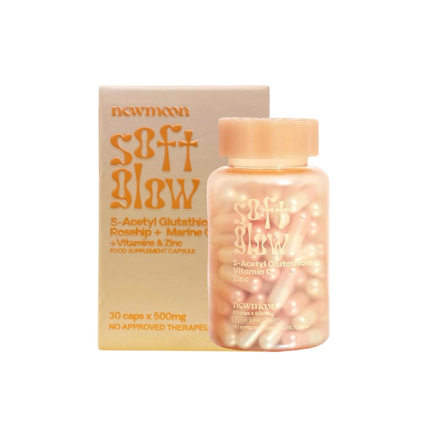 New Moon by Dear Face Soft Glow – Glutathione, Rosehip & Marine Collagen (30 Capsules)