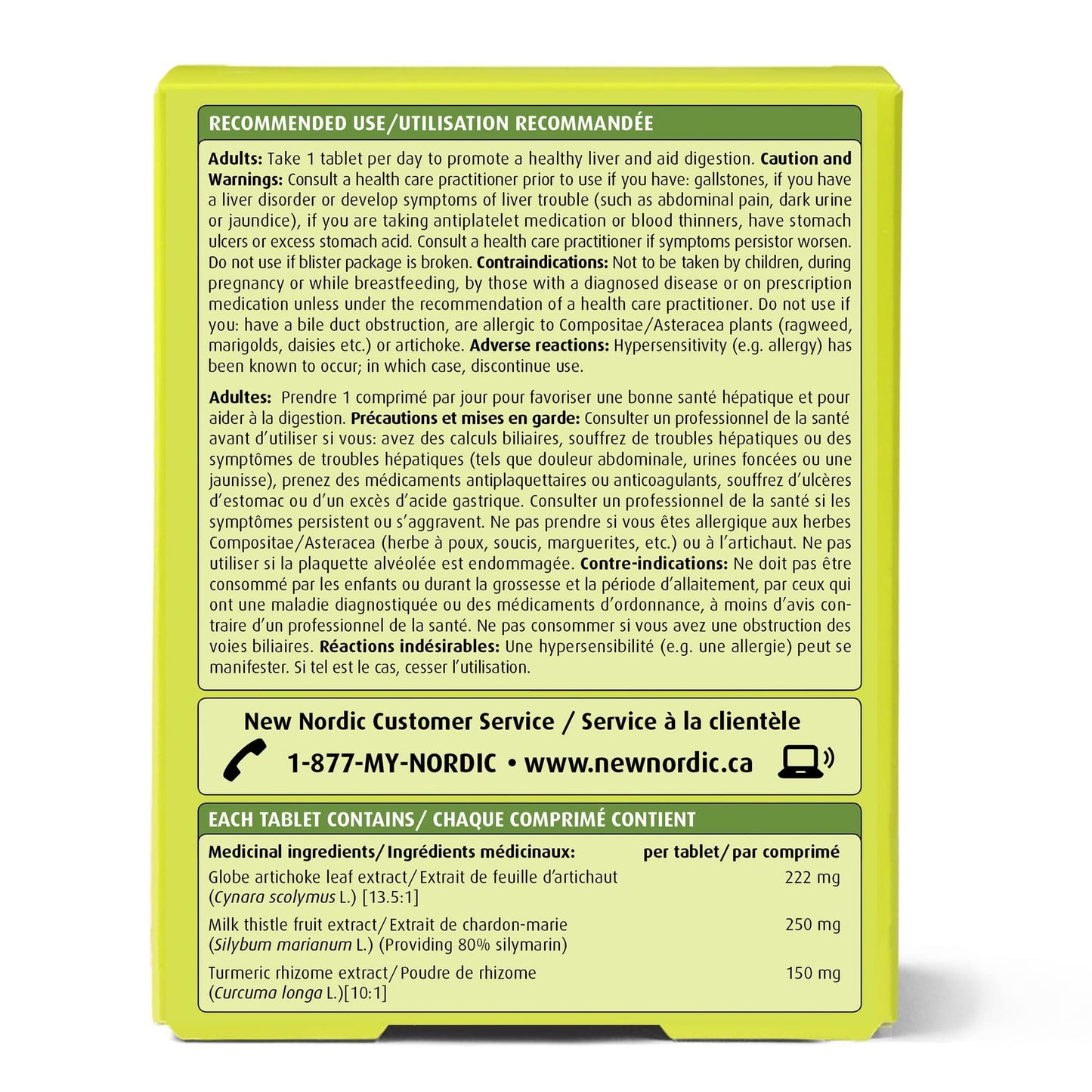NEW NORDIC Active Liver 30-Day Supply – Daily Liver Supplement (Milk Thistle, Artichoke & Turmeric)
