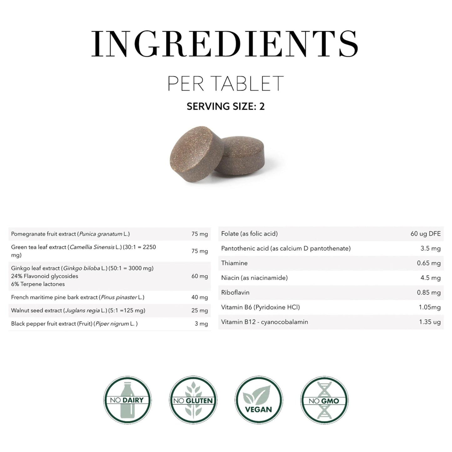 New Nordic Clear Brain Tablets – Swedish Made, 60 Count, Cognitive Health