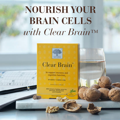 New Nordic Clear Brain Tablets – Swedish Made, 60 Count, Cognitive Health