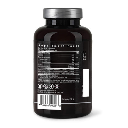 New Nordic Hair Volume Gummies - 2500 mcg Biotin, Vegan Hair Vitamins (60 Count)