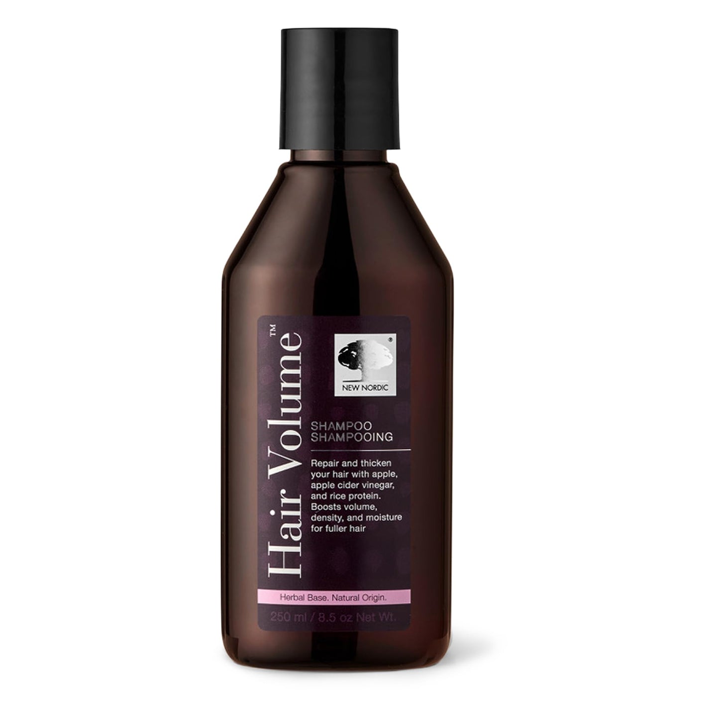 New Nordic Hair Volume Shampoo — Herbal Vegan Formula for Thicker, Fuller Hair (8.5 Fl Oz)