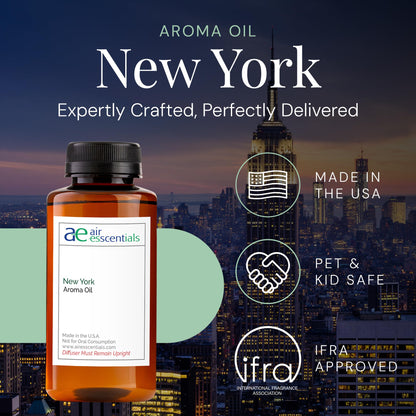 New York Aroma Oil | Essential Oil Blend for Diffusers & Scent Machines | 300 mL