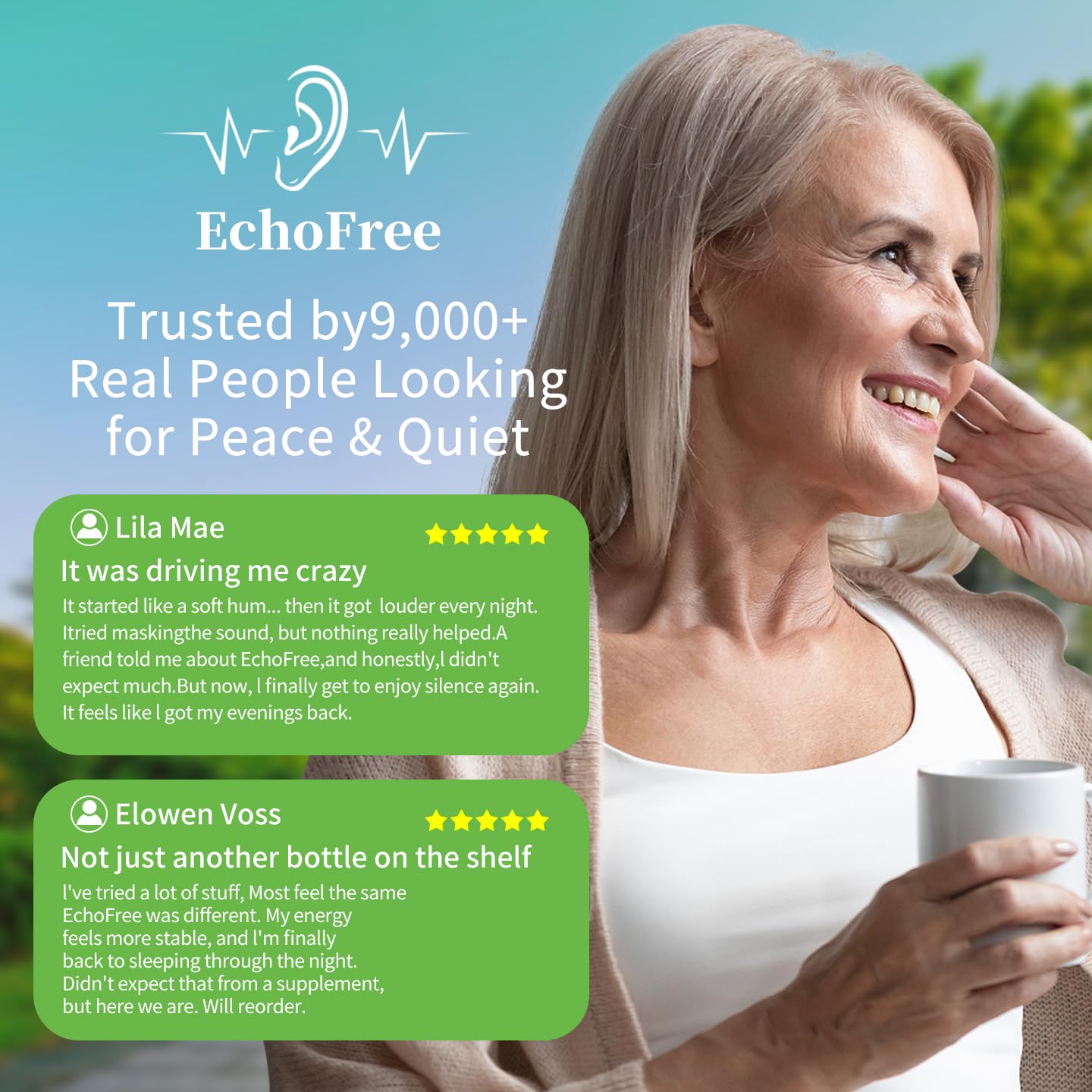 NEWCORE EchoFree PRO 2oz – Ear Wellness Formula with GABA, Ginkgo & Chromium