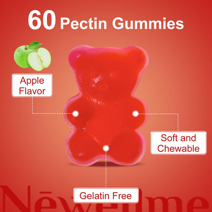 NEWELLME Sugar-Free ACV Gummies with B12 – 90 Gummies (Vegetarian, Non-GMO)