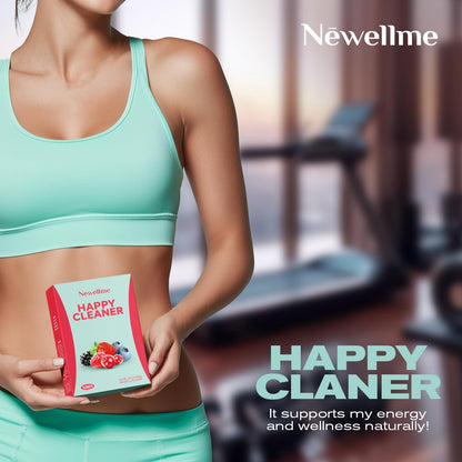 NEWELLME Happy Cleaner Berry Super Greens & Multivitamin Powder – 90+ Superfoods, 14 Pack