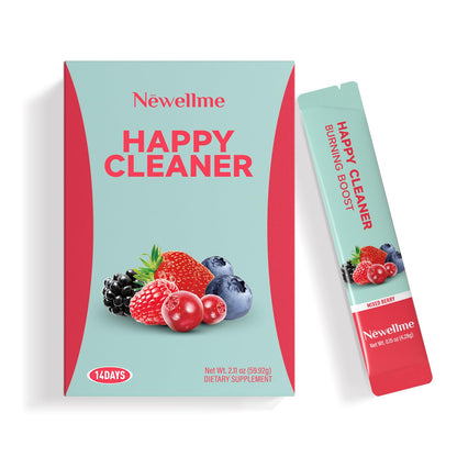 NEWELLME Happy Cleaner Berry Super Greens & Multivitamin Powder – 90+ Superfoods, 14 Pack