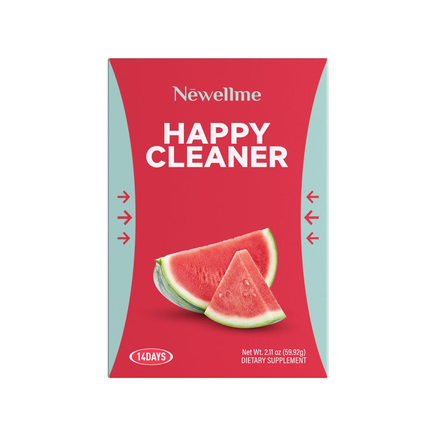 NEWELLME Happy Greens Powder – Sugar-Free Watermelon Drink Mix