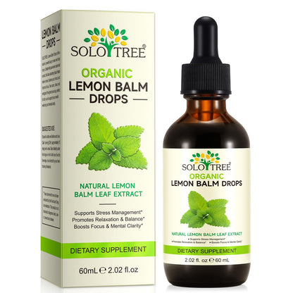 Newseel Lemon Balm Drops – Organic Lemon Balm Extract for Mood Support | Vegan, Gluten Free, Non-GMO | 2.02 fl oz
