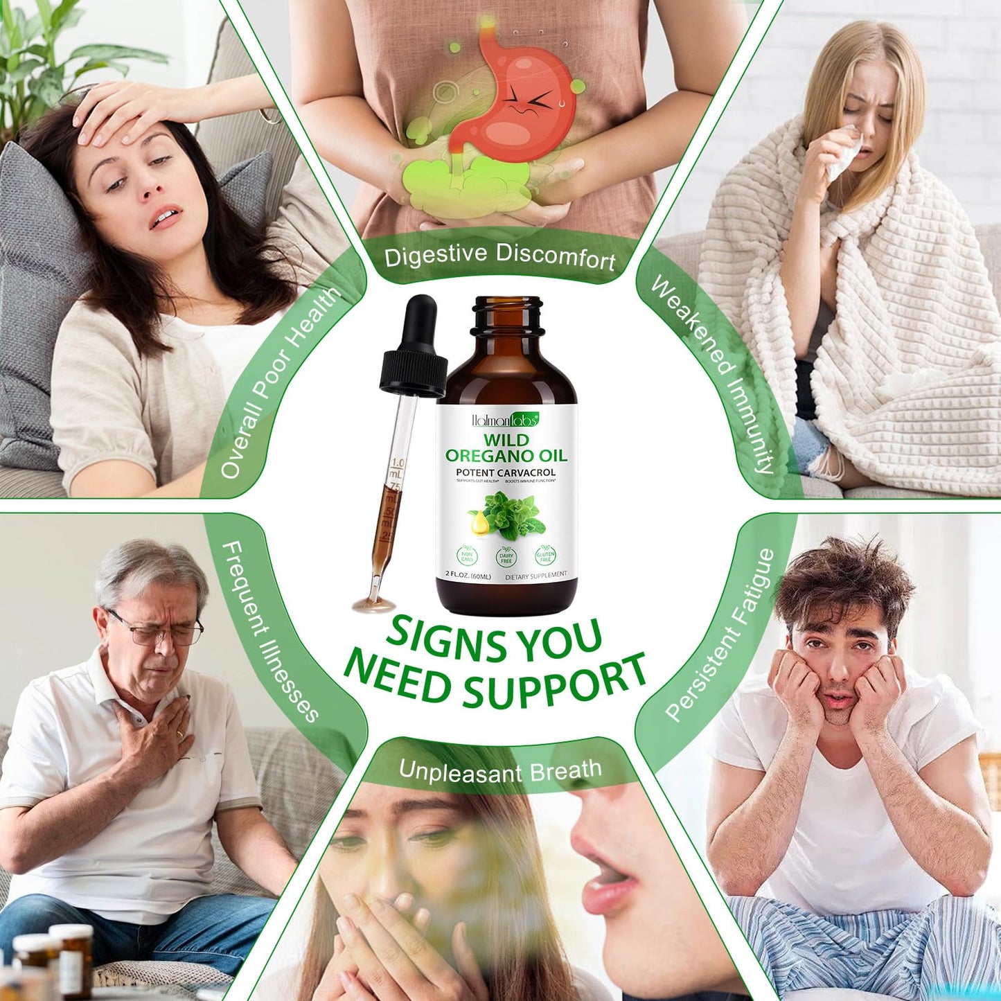 NewSeel Oil of Oregano Drops - Organic Oregano Oil (2 fl oz)